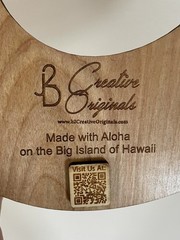 Custom Made Hawaiian Wall Decor Plaque Wood Maui Fish Hook Laser Cut 18”