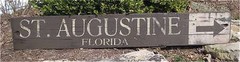 ST. AUGUSTINE FLORIDA – Rustic Painted Wooden Sign