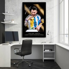 LIONEL MESSI 10 Inspirational Wall Art Signature Poster Ready to Hang Gift