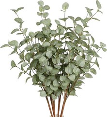 Versatile 6 Pcs Eucalyptus Leaf Spray – Adjustable Length for Stunning Displays