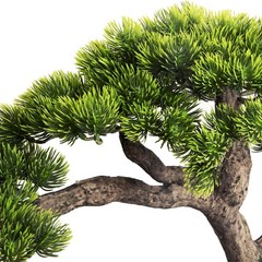 Artificial Bonsai Tree, Large Faux Pine Plants 15 inch, Faux Juniper Potted P…