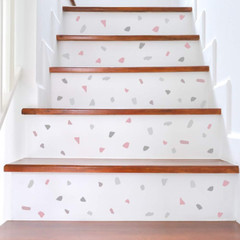 Irregular Terrazzo Wall Stickers – Boho Polka Dot Decor for Kids’ Rooms