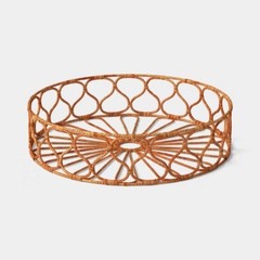 Rattan Wrapped Metal Tray – Threshold