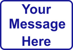 New Personalized Aluminum Metal Sign Customized With Custom Text 12″ x 18″ Size