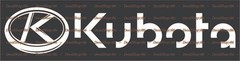 Kubota Heavy Equipment – Cars/SUV/Truck Vinyl Die-Cut Peel N’ Stick Decals
