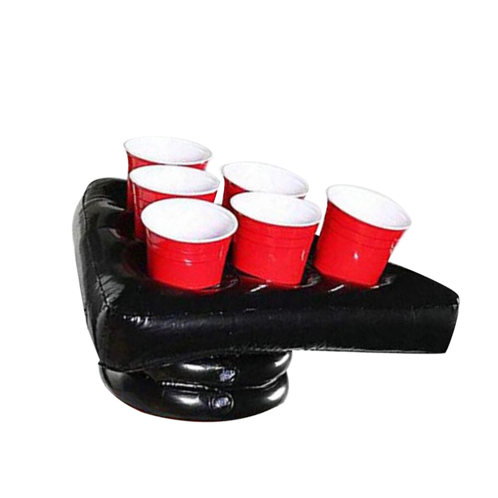 1PC PVC Inflatable Holder Beer Game Tray Aerated Tray Inflatable Game Hat Tray
