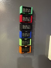 AMA Magnetic Tool Cart Clock – Wall Mount – Multiple Colors – Garage/Shop