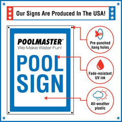 Residential or Commercial Swimming Pool Signs, No Pool after Dark