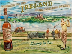Vintage Jameson Irish Whiskey Ad Reproduction Metal Sign FREE SHIPPING Bar Decor