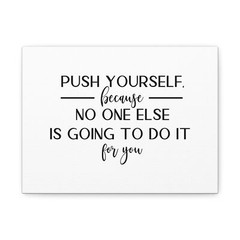 Motivational Wall Art Canvas, Inspirational Home Decor, Gift for Fitness Lovers,