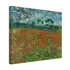 Poppy Field June 1890 Canvas Print Van Gogh Paintings Repro Wall Art Home Decor