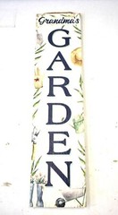 Grandma’s Garden Hanging Sign Stand-Out Tall Vertical 24″ x 6″ 61588 My Word