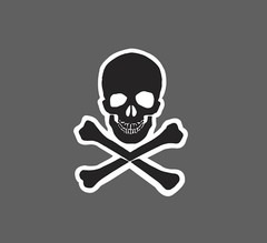 Skull Cross Bones Sticker Waterproof NEW – Buy Any 4 For $1.75 EACH Storewide!