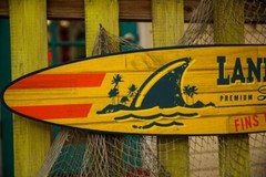 LandShark SurfBoard Sign