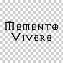 Memento Vivere Vinyl Sticker / Decal Latin Saying Remember To Live