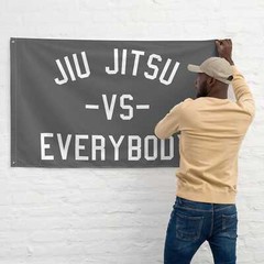 Jiu Jitsu Gym Flag – Brazilian BJJ Motivational Wall Art