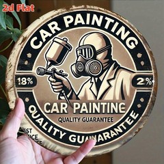 Vintage Car Painting Metal Sign Retro Auto Shop Wall Art Decoration Gift