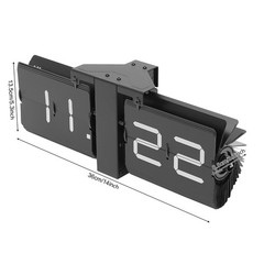 Wall Clock Tabletop Flip Clock Digital Display Screen 12 Hour Clock Indoor