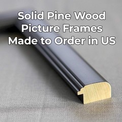 28×40 Frame Black Picture Frame – Complete Modern Photo Frame Includes UV Acryli