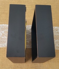 Coral Print, Mirror Effect Black Framed Shadow Boxes, Set of 2, Coastal Classy
