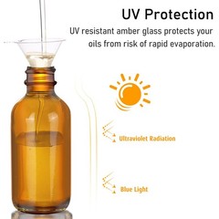 6 Pack, 4 oz Dark Amber Dropper Bottles with Measured 4oz,