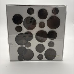 West Elm Abstract Circles Print Small Brown Modern Geometric Wall Art Decor
