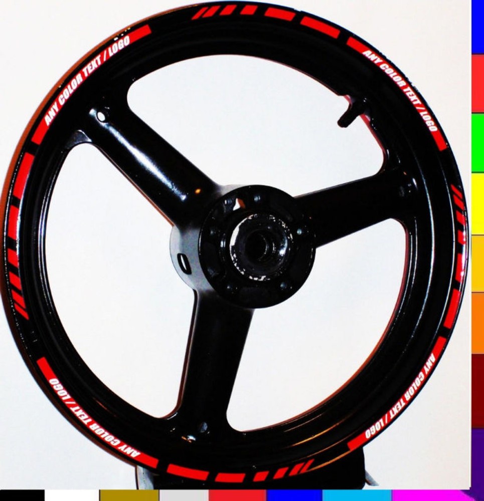 CUSTOM RIM STRIPE WHEEL DECAL TAPE STICKER KAWASAKI NINJA 1000 ZX10R ZX12R ZX14R