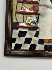 Italian Chef Tiles 3D Wall Art Set of 4 Plaques 4 1/2″ x 6 1/4″ by Dena Marie