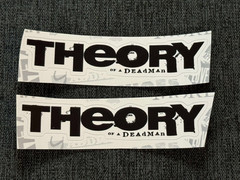Lot (2) THEORY OF A DEADMAN 5/8″ x 3 3/8″ Band Logo STICKERS Fast! FREE SHIP!