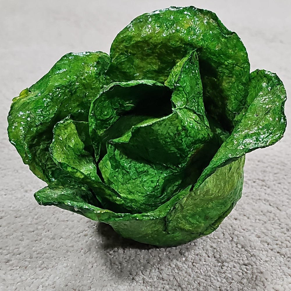 Cabbage Fruit Veggies Paper Mache Mexico Faux Food Summer Decor