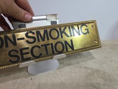 Solid Brass Door or Wall Sign Plaque 12″ X 3″ X 1/4″ PLAIN