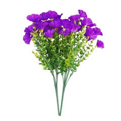 2-10 Bundles Artificial Flowers UV Resistant Fake Plants Outdoor Home Decor
