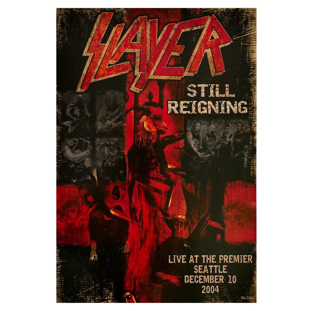 Slayer Concert Promo Poster