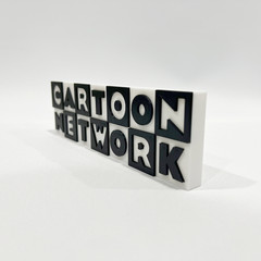 Cartoon Network Logo Sign 3d Printed
