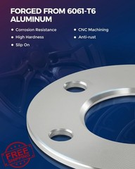 KAX 2pc 5×4.5/5×4.75 silver wheel spacers 1/2″ 78.1mm
