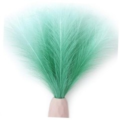 Mandy’s Silk Pampas Grass Bouquet 20 Stems 17.7in Fluffy Gradient Green