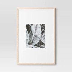 20″ x 30″ Matted to 11″ x 14″ Poster Frame Light Wood