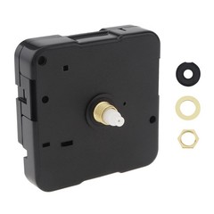 MovFlax Clock Mechanism Replacement, 13mm(1/2 Inch) Long Shaft 5mm(3/16 Black