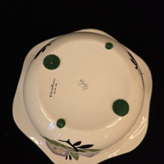 Lennox Belleek Antique bowl Hand Painted Roses Floral Motif 1937 signed