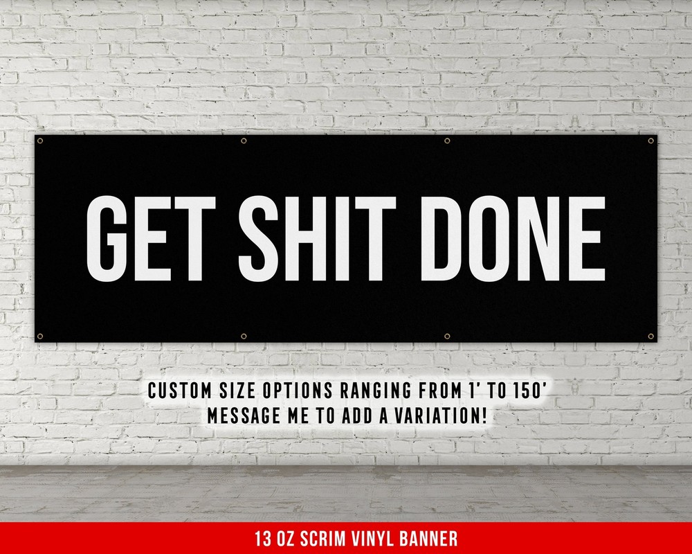 Motivational Gym Banner – Inspirational Weightlifting Wall Art