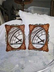 Pair of Art Deco Style Ornate Photo Picture Frames 5×7