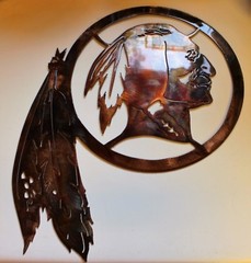 Washington Redskins Metal Wall Art 24″ tall