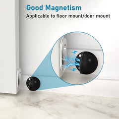 Magnetic Door Stoppers Adhesive Door Stops Floor Mounted No Drill Magnet Door