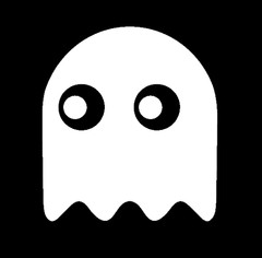 PAC MAN GHOST, SET OF FIVE, DOTS INCLUDED Decal Sticker for Car, Laptop