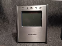 Brookstone 5 in 1 Sensor Travel Clock Time Temp Date Alarm Timer New Pre-Owned