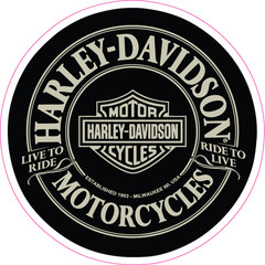 Harley Davidson Motorcycle Logo Sticker Decal | Waterproof Vinyl |