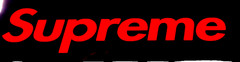 Vinyl Decal Sticker Red Supreme 2×8 Inches For Window Transfer to Surface 23/24