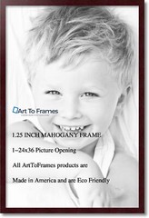ArtToFrames Custom Picture Poster Frame Brown Mahogany 1.25″ Wide 3978