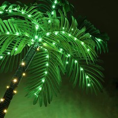 Artificial Palm Tree 6FT Outdoor w/8 Modes for Christmas Decor Home Patio Party