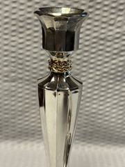 PAIR of Vintage 1994 Silver Plated Candlesticks International Silver 8.5 inches